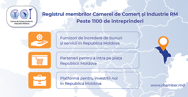 Registrul Membrilor CCI a RM – instrument online, util pentru companiile moldovenești și din străinătate